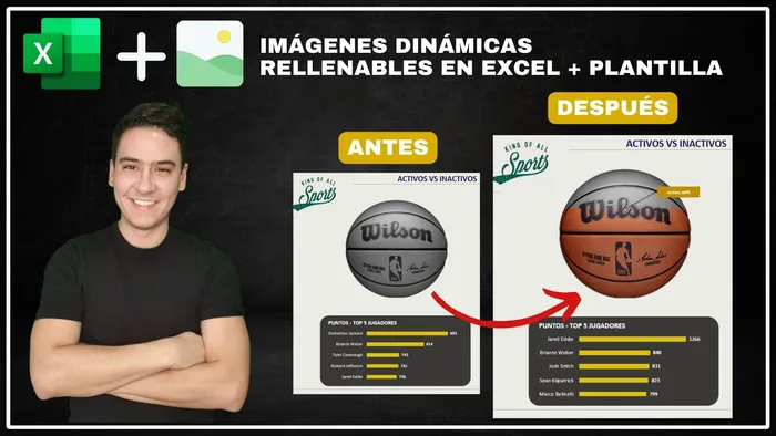 Imágenes Rellenables en Excel: Gráficos Dinámicos con Fotos